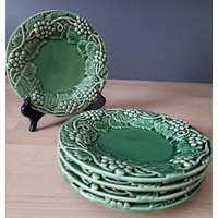 Set Von 5 Vorspeisentellern Mit Grüner Traube Bordallo Pinheiro von ToBeTheBeeAndFlower
