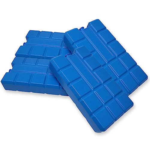 ToCi 4 x Kühlakku je 400 ml – Flache Kühlelemente für Kühltasche & Kühlbox - Wiederverwendbare Eisakkus aus BPA-freiem Kunststoff - Kühlpads für Picknick, Reise, Camping von ToCi