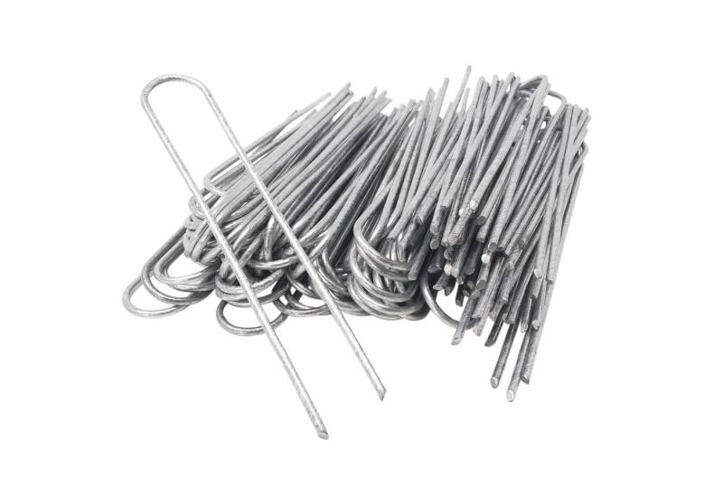 ToCi Bodenanker Bodenanker Set Erdanker Zelthering Verzinkt Stahl 200x25mm Ø3,8mm, (100-St) von ToCi