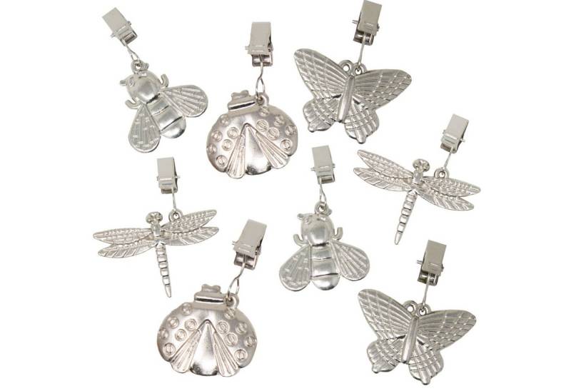 ToCi Tischtuchklammer Tischtuchklammer Tischdeckenbeschwerer Silber 8er Set - Mix Glänzend ToCi Tischtuchklammer Tischtuchklammer Tischdeckenbeschwerer Silber 8er Set - Mix Glänzend von ToCi