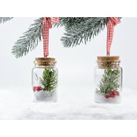 Weihnachtsglasverzierung, 2Er-Set, Glas, Weihnachtsgeschenkbox, Schneeflocke Im Weihnachtsgeschenkidee von ToFiLi