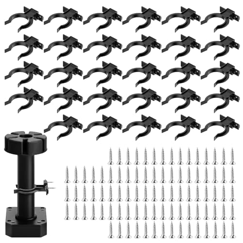 Küchenclip Set,30 Stück Sockelleisten-Clips mit 90 Schrauben, aus robustem ABS-Kunststoff, stark haltbar, passend für Küchenfüße 32-42 mm Küchenclip Set,30 Stück Sockelleisten-Clips mit 90 Schrauben, aus robustem ABS-Kunststoff, stark haltbar, passend für Küchenfüße 32-42 mm von ToKinCen