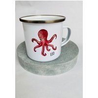Tasse Personalisiert // Kinder Becher Emaille Unterwasserwelt Krake von ToLeJu