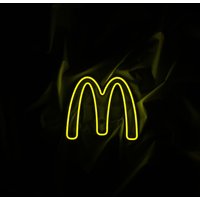 Neon Led Mc Donald's | Leuchtreklame Wanddeko Feinschmecker Big Mac Mcdonald Zeichen Gelbe Neon-Led von ToTheNeon