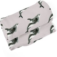 Orca Fuzzy Plüsch Fleecedecke von ToTheSeaa