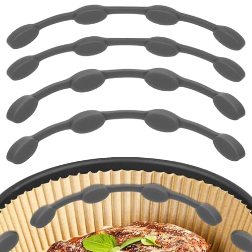 4 Stuck Magnete für Heißluftfritteuse Silikon Magnete für Airfryer Backpapier Anti-Verdrängung Hohe Temperaturbeständigkeit Dauerhaft Airfryer Backpapier Halter Geeigne Küche Esszimmer 4 Stuck Magnete für Heißluftfritteuse Silikon Magnete für Airfryer Backpapier Anti-Verdrängung Hohe Temperaturbeständigkeit Dauerhaft Airfryer Backpapier Halter Geeigne Küche Esszimmer von Toaboa