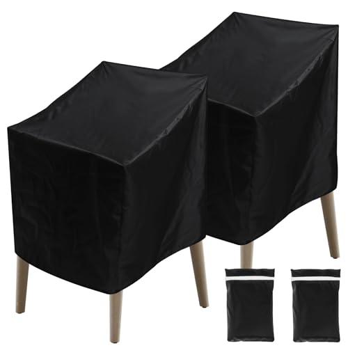 Toaboa 2pcs Gartenstuhlabdeckung wasserdichte Winddichte Außenterkrankung 420d Oxford Stoffmöbelstuhl Abdeckung für Gartengarten Outdoor Toaboa 2pcs Gartenstuhlabdeckung wasserdichte Winddichte Außenterkrankung 420d Oxford Stoffmöbelstuhl Abdeckung für Gartengarten Outdoor von Toaboa