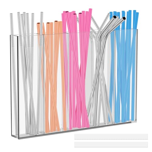 Toaboa Acrylstrohhalter Easy Installation Stroh Organizer mit Kleber Aufkleber wiederverwendbarer Trinkrohrhalter für das Küchengeschäft Restaurant Toaboa Acrylstrohhalter Easy Installation Stroh Organizer mit Kleber Aufkleber wiederverwendbarer Trinkrohrhalter für das Küchengeschäft Restaurant von Toaboa