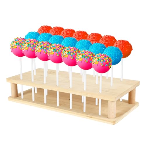 Toaboa Cake Pop Ständer Holz 21 Löcher Lollipop Halter mit Doppelschichtiges Glatt Lollipop Ständer Abnehmbar Cakepopständer für Versammlungen, Partys, Hochzeiten, Festivals Toaboa Cake Pop Ständer Holz 21 Löcher Lollipop Halter mit Doppelschichtiges Glatt Lollipop Ständer Abnehmbar Cakepopständer für Versammlungen, Partys, Hochzeiten, Festivals von Toaboa