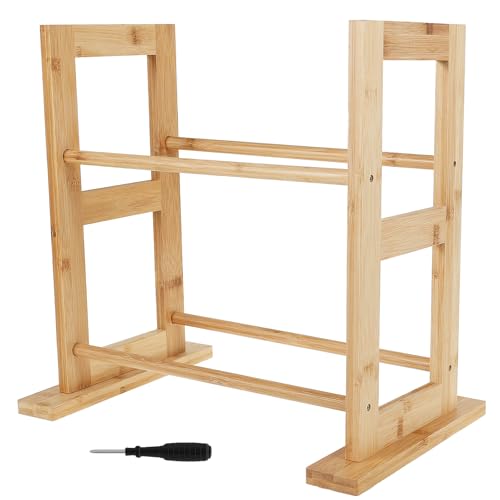 Toaboa Holz 3D -Drucker -Filament -Lagerregal Desktop 2 3D -Drucker Filament Spulenhalter Stand für Home Office Workshop Studio von Toaboa