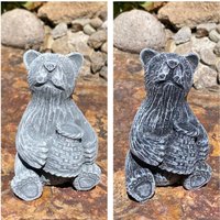 "Handgemachte Bär "Honeypot" Statue Aus Zement." von ToadStoolHome