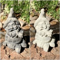 Handgemachte Gartenzwerg Zement Statue von ToadStoolHome