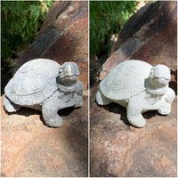 Handgemachte Schildkröte Beton Statue von ToadStoolHome