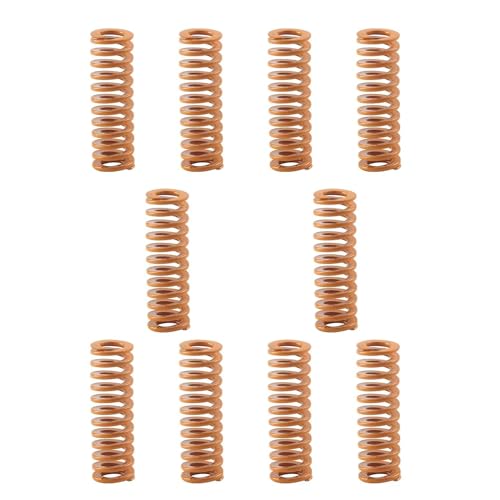 3D Printer Upgradefeder für Heizbett, 8 mm, OD 25 mm Länge – Ender-3 S1 Plus Solid Bed Mounts – Yellow Mould Die Spring: Ersatz der Druckfeder mit leichter Belastung von Toaiot