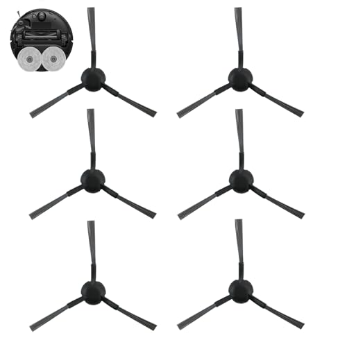 6 Stück Seitenbürsten für Dreame X30 Ultra/L10s Pro Ultra Heat, Seitenbürste für L20 Ultra/L10s Ultra Gen 2/E30 Ultra/L40 Ultra AE/Mova S10 Roboter Staubsauger, Ersatz-Seitenbürsten Weiche Silikon von Toaluea