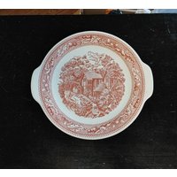 Vintage Royal China "Memory Lane" Rosa Transferware Servierplatte von ToastyBarkerBoutique