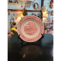 "Vintage Royal China ""Memory Lane"" Rosa Transferware Suppenschüssel." von ToastyBarkerBoutique