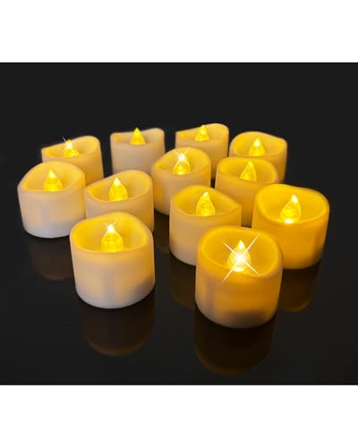 TobeBright LED Teelichter mit Timer, 12-Stück,3V Elektrische Flackernde Teelicht mit Timerfunction, Flammenlose Kerzen Warmweiß - Weihnachten Halloween Ostern Lichter der Festivalatmosphäre TobeBright LED Teelichter mit Timer, 12-Stück,3V Elektrische Flackernde Teelicht mit Timerfunction, Flammenlose Kerzen Warmweiß - Weihnachten Halloween Ostern Lichter der Festivalatmosphäre von TobeBright