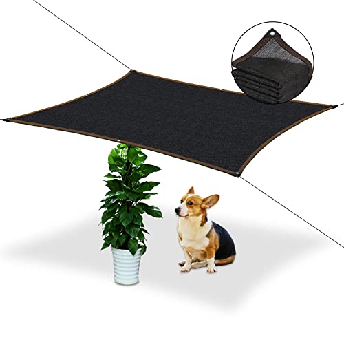 Rechteckige Sonnensegel - 4x7m mit öSe 70% Sonnenschutz Schwarz Markise Stoff Garten TerrassenüBerdachung Terrasse Uv Tuch für Pflanzen GewäChshaus Vieh Rechteckige Sonnensegel - 4x7m mit öSe 70% Sonnenschutz Schwarz Markise Stoff Garten TerrassenüBerdachung Terrasse Uv Tuch für Pflanzen GewäChshaus Vieh von Tobengda