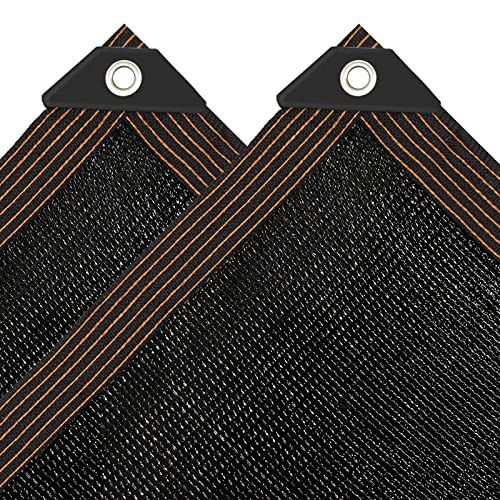 Sonnensegel - 6x6m mit öSe 90% Sonnenschutz Schwarz Markise Stoff Garten TerrassenüBerdachung Terrasse Uv Tuch für Pflanzen GewäChshaus Vieh von Tobengda