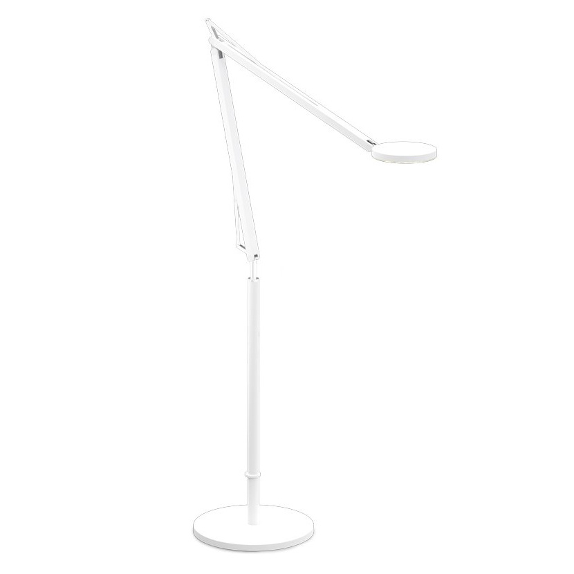 Grau - John LED Stehleuchte - weiß/H x Ø 107x12cm/Fuß Ø24cm/LED/11W/CRI>90/dimmbar/Tunable White Modus von Grau