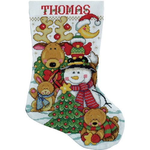 Design Works Crafts Kreuzstich Stickpackung Weihnachtsstrumpf Neue Freunde Finden, Zählmuster Design Works Crafts Kreuzstich Stickpackung Weihnachtsstrumpf Neue Freunde Finden, Zählmuster von Tobin