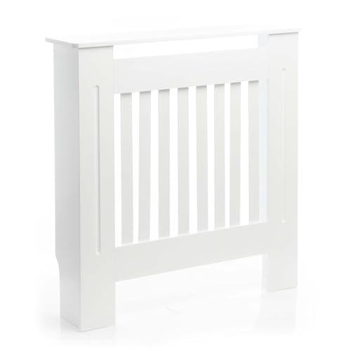 Toboli Heizkörperverkleidung weiß 78 x 19 x 82 cm, Heizkörperabdeckung aus MDF, Holzverkleidung für Heizkörper in Lamellenoptik Toboli Heizkörperverkleidung weiß 78 x 19 x 82 cm, Heizkörperabdeckung aus MDF, Holzverkleidung für Heizkörper in Lamellenoptik von Toboli