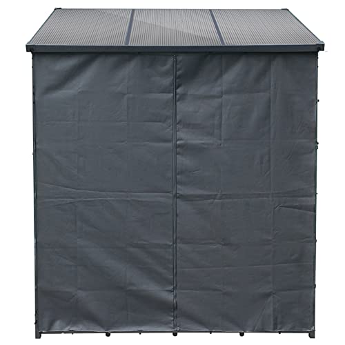 Toboli Schutzhülle M für Kaminholzregal 128x176cm Vorne und Hinten Wetterschutz aus Polyester von Toboli