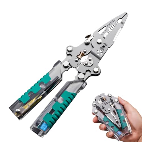 Abisolierwerkzeug | Multifunktionale Faltbare Abisolierzange | Foldable Multi-function Wire Stripper | Elektrische Zange | Abisolierzange Mit Strommessfunktion Zum Schneiden Ziehen Drähten Kabel von TocaFeank
