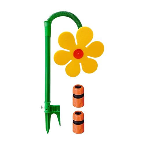 Crazy Daisy Sprinkler | Intensive Tanzblumensprinkler | 360 ° rotierende Sonnenblumenwassersprinker Schlauchsprinker | Unterhaltsames Bewässerungsinstrument für Garten Yard Wassering Kinder von TocaFeank