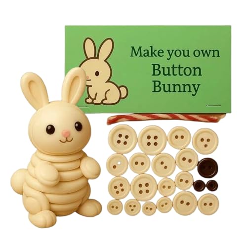 Highland Cow Button Ornament Kits | Animal Button Ornament Making Set | Niedliche Highlands Weihnachtstiere dreidimensionale Dekorationen Craft Kit für HolidayTree, Strumpfstoffe von TocaFeank