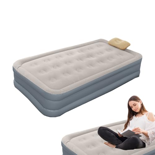 TocaFeank Automatisches aufblasbares Bett, aufblasbare Betten für Erwachsene - Aufblasen von Gästebett Twin integrierte Pumpe | Faltbarer aufblender Bodenschlafpolster für Camping -Heimgast von TocaFeank