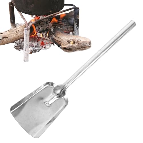 TocaFeank Kohleschaufel, Ascheschuppe, Robust mit Langem Stiel Gartenwerkzeug Zum Reinigen Für Zuhause Garten Camping von TocaFeank