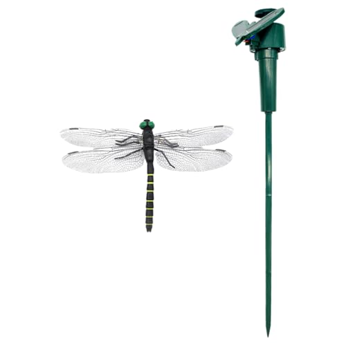 TocaFeank Mückenabwehr Outdoor - Solarlampe Fliegenvertreiber Libellen Steckspitzen,Einfache Montage Gartenstecker Für Garten Terrasse Weg von TocaFeank