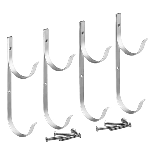 TocaFeank Robuster Pools Skimmer Halter | Aluminiumlegierung Zaunhaken für Poolschlauch - 4 Stück Multifunktionaler Organizer Haken für Skimmernetze Schläuche und Laubrechen TocaFeank Robuster Pools Skimmer Halter | Aluminiumlegierung Zaunhaken für Poolschlauch - 4 Stück Multifunktionaler Organizer Haken für Skimmernetze Schläuche und Laubrechen von TocaFeank
