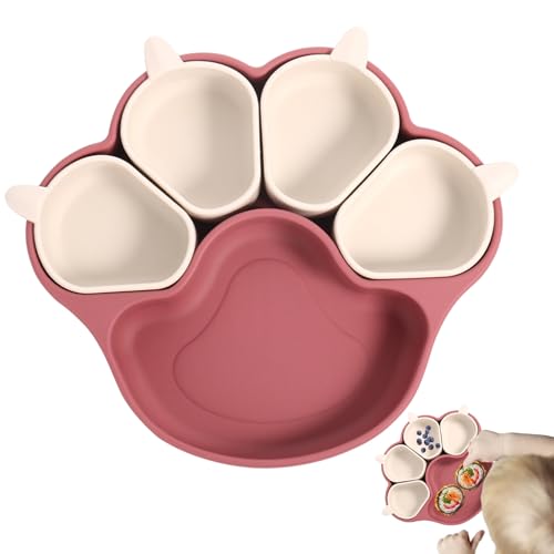 TocaFeank Saugteller für Babys, Kleinkindteller mit Saugnapf, Fütterndes Kindergeschirr mit Katzenkrallen-Design, Baby-Saugteller, geteilte Babyteller aus Silikon, geteiltes Tablett zum, Familie TocaFeank Saugteller für Babys, Kleinkindteller mit Saugnapf, Fütterndes Kindergeschirr mit Katzenkrallen-Design, Baby-Saugteller, geteilte Babyteller aus Silikon, geteiltes Tablett zum, Familie von TocaFeank
