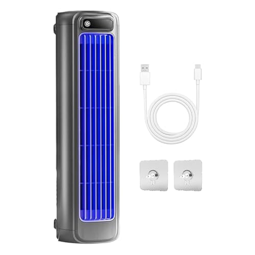 Tragbarer Klimaanlagenkühlungslüfter | 3 Geschwindigkeiten Kühlung Klimaanlage | Wandluftkühler | Keine Bohrküchen Wandmontage AC Fan Fan Lüfter Desktop -Turmventilator für Schlafzimmer, Küche von TocaFeank