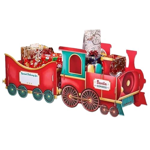 Weihnachtsgeschenkzug | Weihnachtstzug Geschenkbox | Santa Express -Züge präsentieren Box | Pappschlitten für Geschenke | Festliche Geschenke Süßigkeiten -Aufbewahrungsbehälter für Urlaubsdekorationen Weihnachtsgeschenkzug | Weihnachtstzug Geschenkbox | Santa Express -Züge präsentieren Box | Pappschlitten für Geschenke | Festliche Geschenke Süßigkeiten -Aufbewahrungsbehälter für Urlaubsdekorationen von TocaFeank