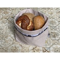 Stoffbrotkorb Stuttgart, Utensilo, Frühstück, Brotbeutel, Brotkorb, Baumwolle, Aufbewahrung von Tocchine