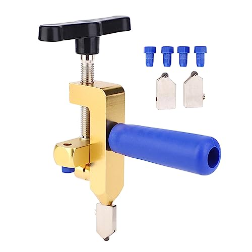 Tragbarer 2 in 1 Professionelles Glasschneider Set, Multifunktionales 3 mm-15 mm Glasschneider Manueller Glasschneide Werkzeuge für Glas Spiegel Fliesen Tragbarer 2 in 1 Professionelles Glasschneider Set, Multifunktionales 3 mm-15 mm Glasschneider Manueller Glasschneide Werkzeuge für Glas Spiegel Fliesen von Tocekat