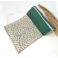 Personalisiertes Federmäppchen Schule - Grün Stiftemäppchen Mit Namen Gummiband, Geschenk Studentin, Mäppchen Mädchen Personalisiertes Federmäppchen Schule - Grün Stiftemäppchen Mit Namen Gummiband, Geschenk Studentin, Mäppchen Mädchen von TochtervonWalter