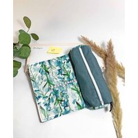 stiftemäppchen Etui Federmäppchen Blau Feder Tasche Rolle Mit Personalisierung Namen von TochtervonWalter