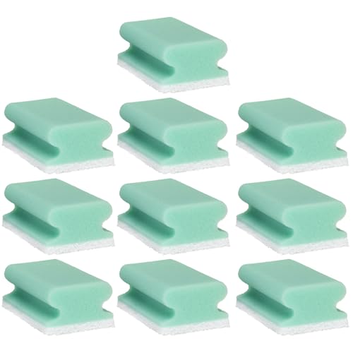 TOCLEEN® 10 Stück Spezial Putzschwamm Set für Küche & Haushalt – zweiseitiger Reinigungsschwamm – Topfschwamm, Spülschwamm wiederverwendbar von Tocleen