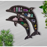 Delphin Kristall Regal, Anzeige, Wohnkultur, Delfine Wanddekor, Geschenk von TodBoutiqueShop