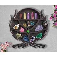 Phoenix Crystal Regal, Kristallregal, Kristallanzeige, Wohnkultur, Wanddekor, Geschenk von TodBoutiqueShop