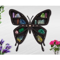 Schmetterling Kristall Regal, Anzeige, Wohnkultur, Wand Dekor, Regal von TodBoutiqueShop