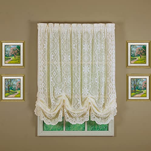 Today's Curtain Hopewell Lace Ballon-Lampenschirm, cremefarben, 59 W x 63 L von Today's Curtain