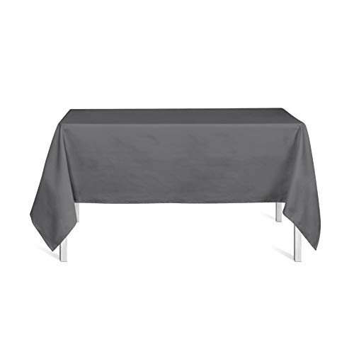 TODAY 256402 Tischdecke aus Polyester, 150 x 250 cm, Polyester, Canon de Fusil/Gris Anthracite, 150x250 cm von Today