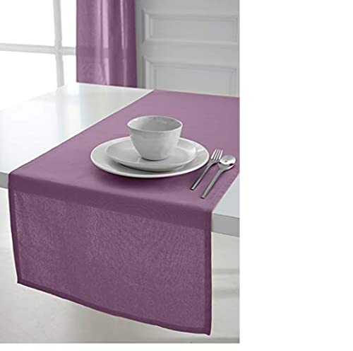 Today 257551 Tischläufer Baumwolle 50 x 150 cm, Baumwolle, Violett, 50x150 cm von Today