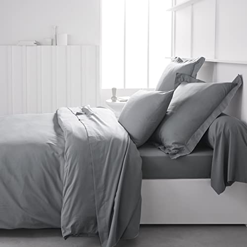 TODAY Bettbezug, 240 x 260 cm, für Doppelbett, Baumwolle, Stahl von Today